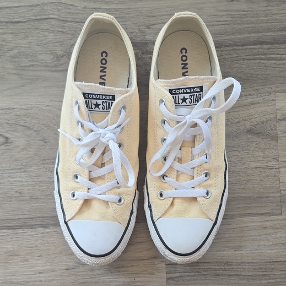 Converse Shoes - Converse All Star Pale Yellow Canvas Shoes